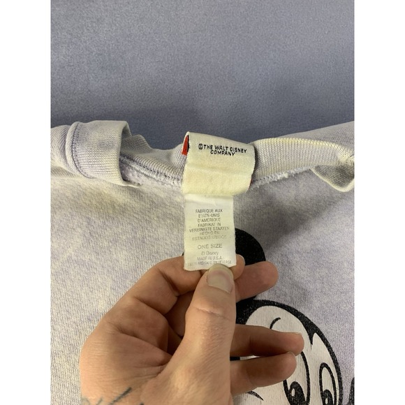 Vintage 90s  Disneyland Sweatshirt Mickey Inc Gray Size OS Made in USA - Picture 7 of 9